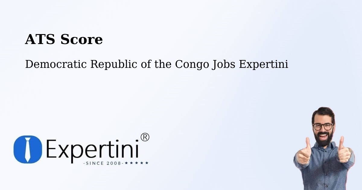 Resume ATS Score & Job Description Match Tool – Kabare - Democratic Republic of the Congo Jobs Expertini