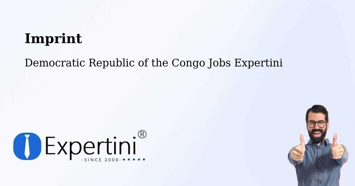 Imprint – Kabare - Democratic Republic of the Congo Jobs Expertini